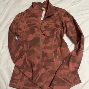 lululemon athletica Brown Utility Jacket with Modern Camouflage